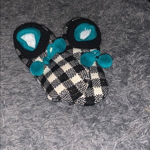 Gingham slippers